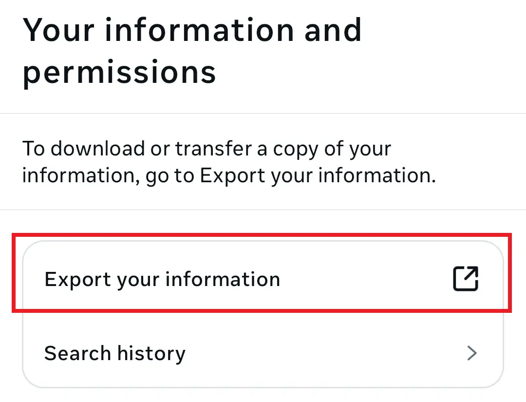 Step 4: Select Export